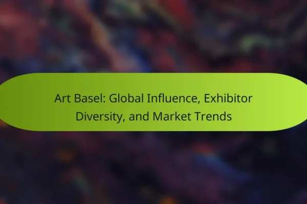 Art Basel: Global Influence, Exhibitor Diversity, and Market Trends