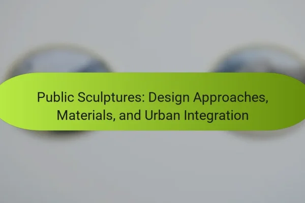 Public Sculptures: Design Approaches, Materials, and Urban Integration